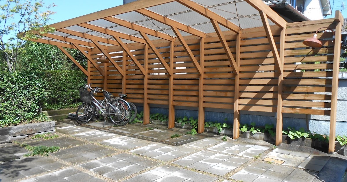 木製カーポート - 岡山のログハウス 株式会社スケッチ