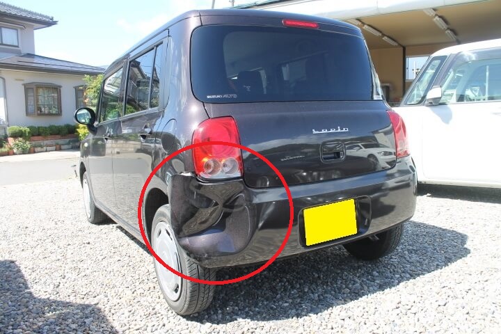 134 板金塗装 バンパー修理 パテ修理 DIY 車 へこみ 擦り傷 鈑金