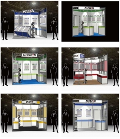 プレゼンテーション展示ブースプラン2小間プレゼン展示ブース2小間イベント会場設営・レンタルならユーコム ダスキンレントオール事業部