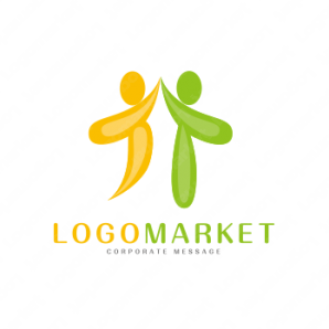 ロゴ作成デザインです。All from design.やさしい介護福祉施設をイメージしたロゴマークです