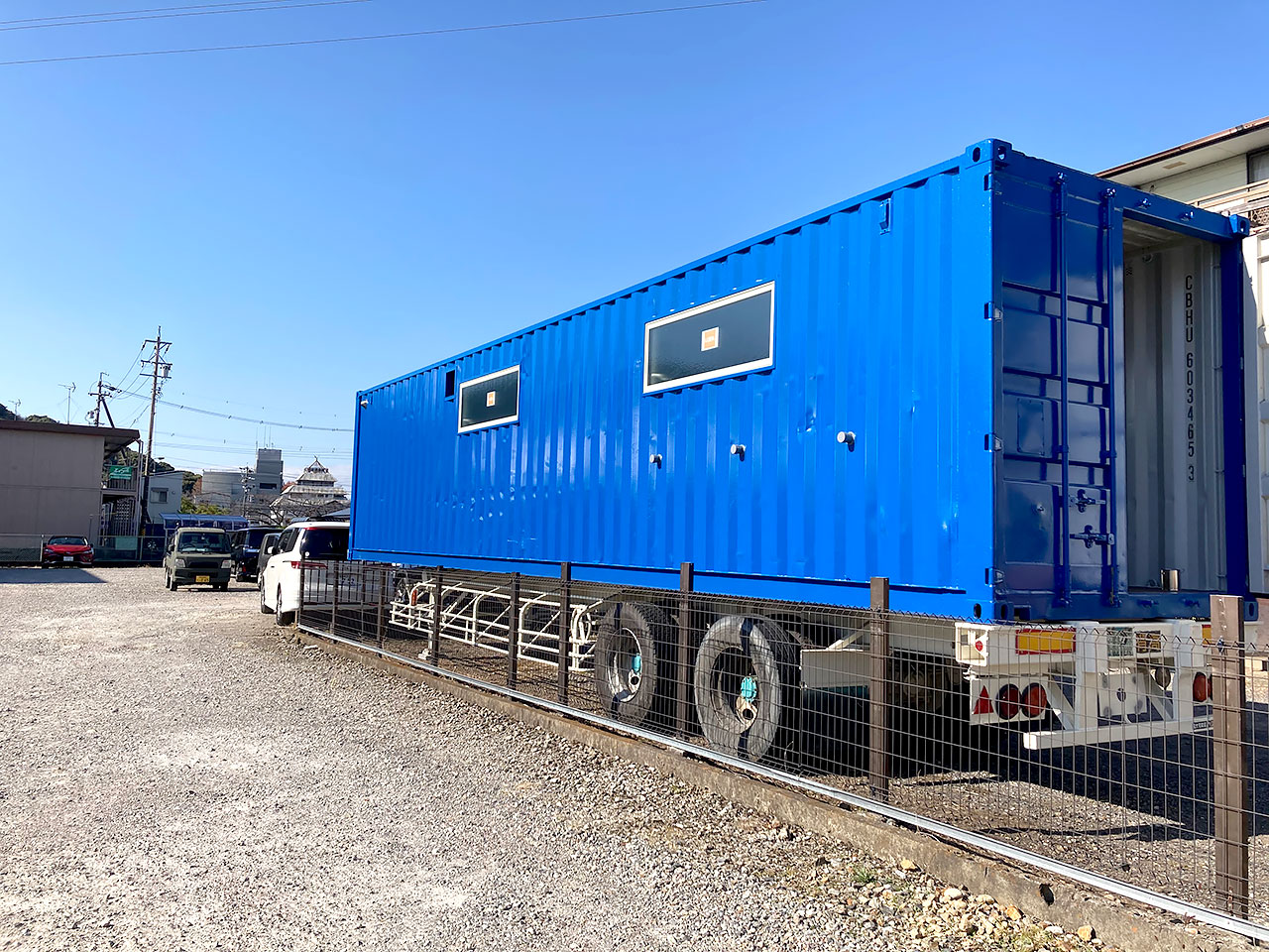 中古フラットベッドトレーラー3アクスル20フィート40フィートコンテナフレーム中古フラットベッドセミトレーラーコンテナロック付き