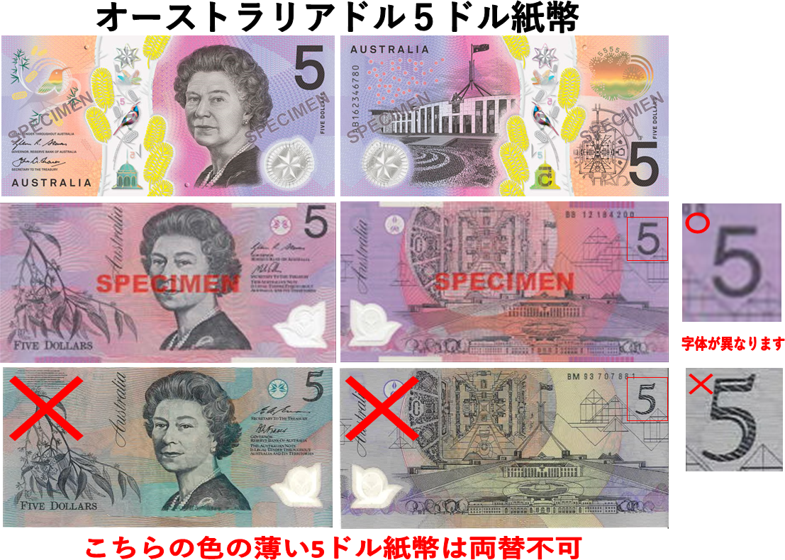 オーストラリアのお金の種類・見分け方について - サイエンス・アクアリウム～科学で飼育・病気を楽に治すサイト～