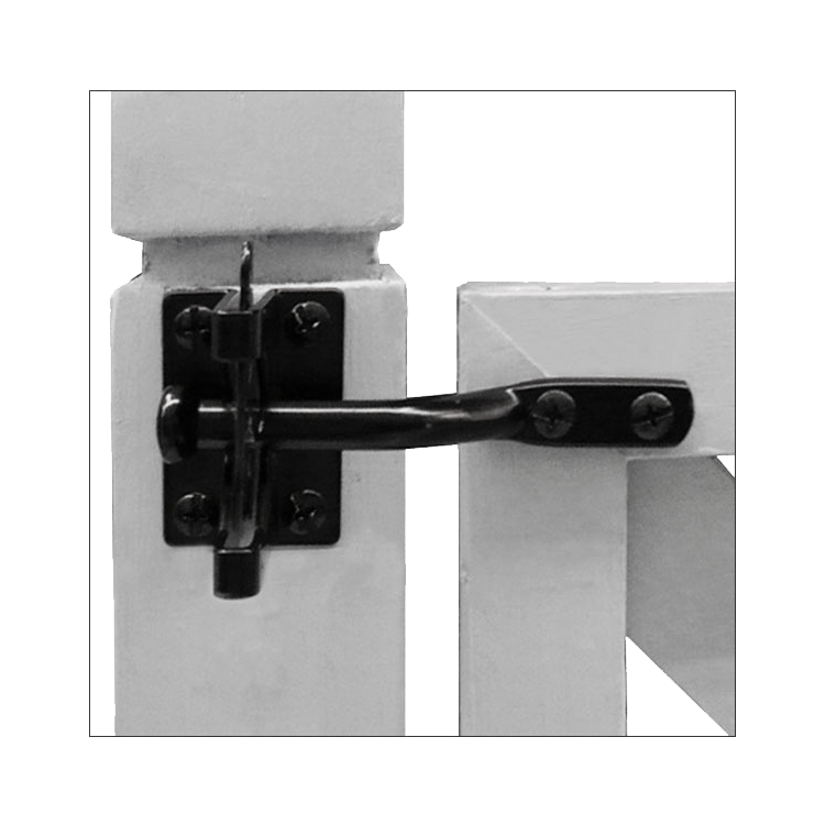 単管パイプ ドアの作り方 小屋のドアの鍵に『ウエスタンラッチ』を取り付けてみた！ - 単管パイプや足場パイプの工作は単管DIYランド