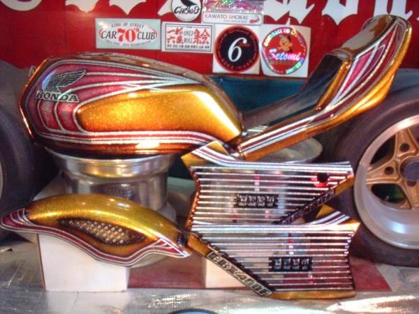 バイク塗装 オーダーペイント カスタムペイント 反射塗装 旧車會仕様