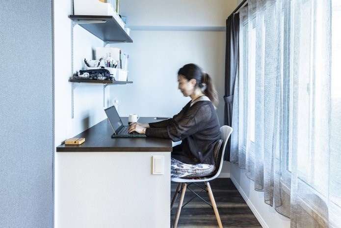 テレワークも子どもの宿題もココで♪リビングのワークスペースリノベーション・リフォーム・新築ならスタイル工房