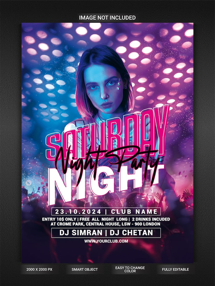 ホームパーティーのフライヤー フリー素材PSD無料ダウンロード - Pikbest