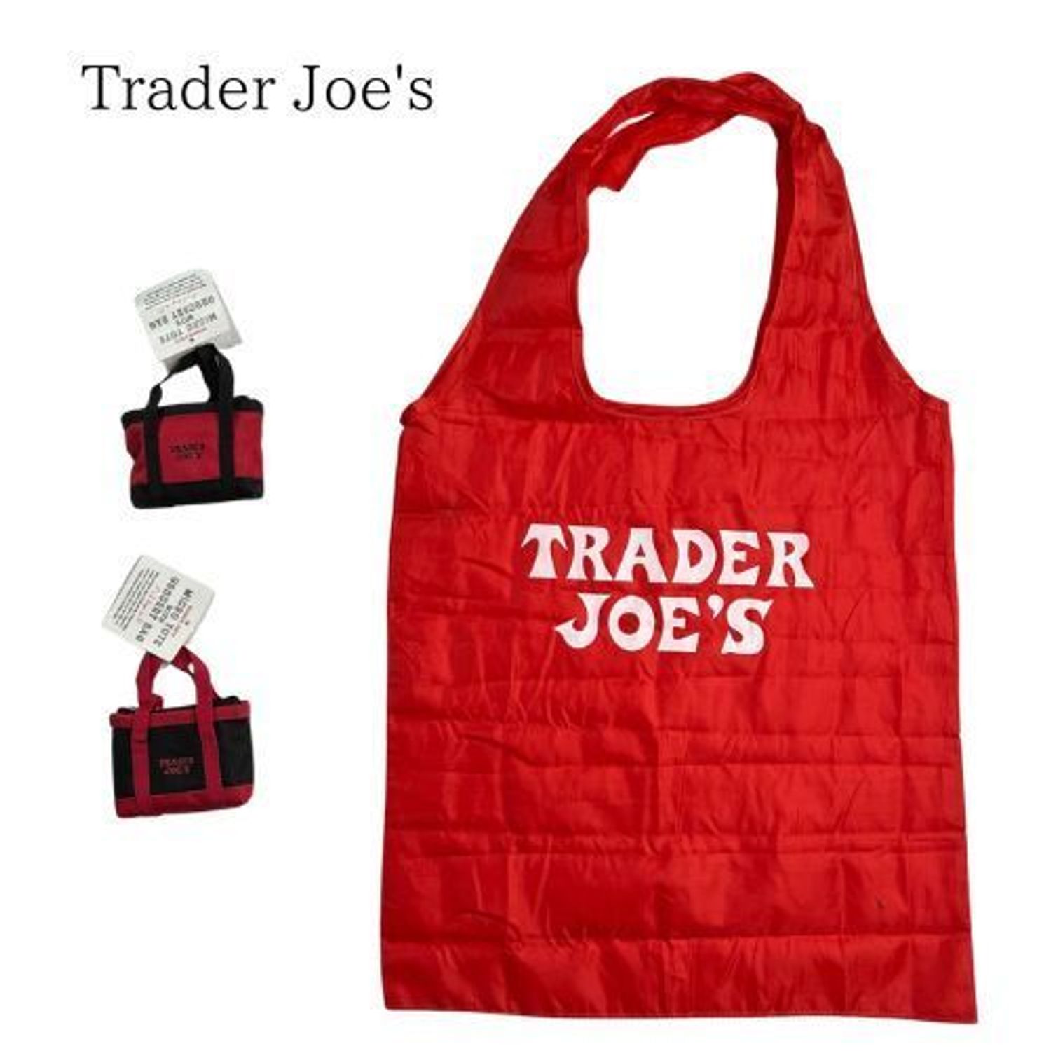 TRADER JOE'S トレーダージョーズ エコバッグ トートバッグ サブバッグ 大容量 ジュート素材 : Style xoxo - 通販 -Yahoo!ショッピング
