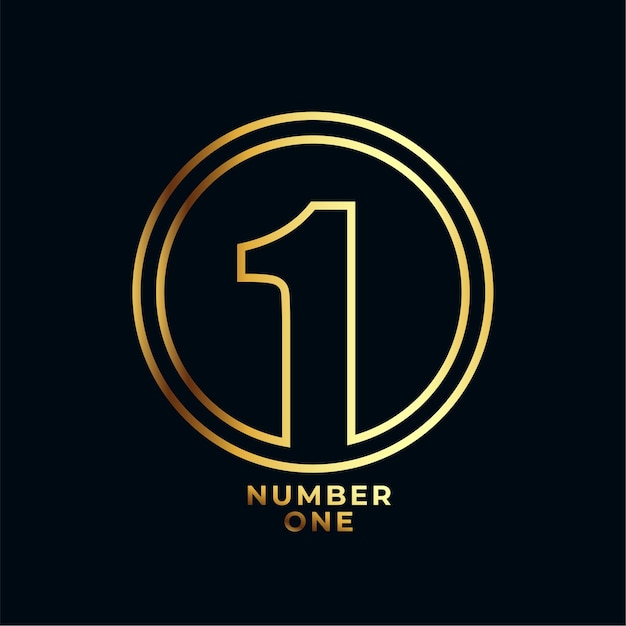 Number 1 Logo Icon Template, Logo Icons, Number Icons, Template Icons PNGand Vector with Transparent Background for Free Download