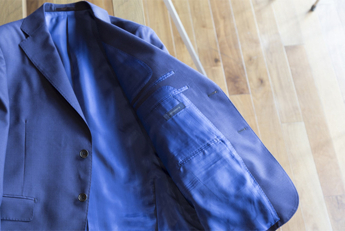 ウール ジャケット 脇 裏地ほつれ 修理
