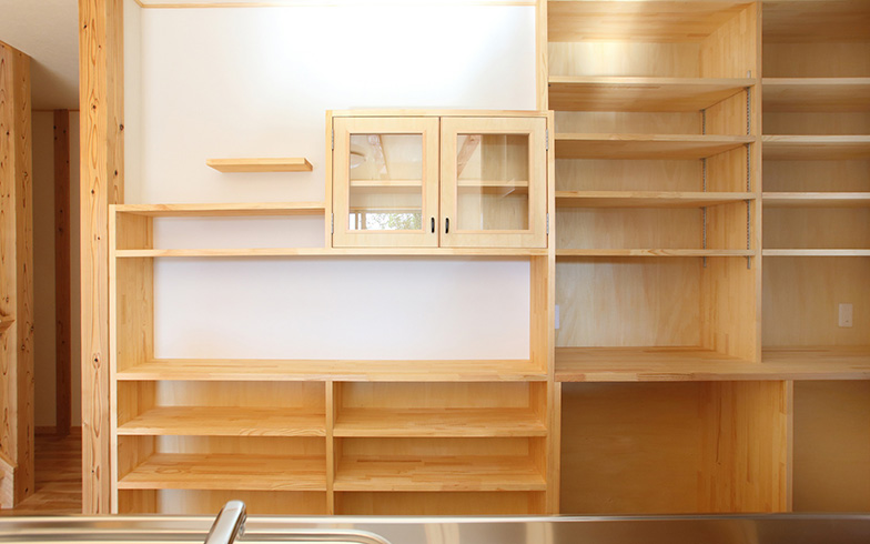 造作家具食器棚 引出し式 c5043 - オーダーメイド家具キッチン家具工房ツリーベ