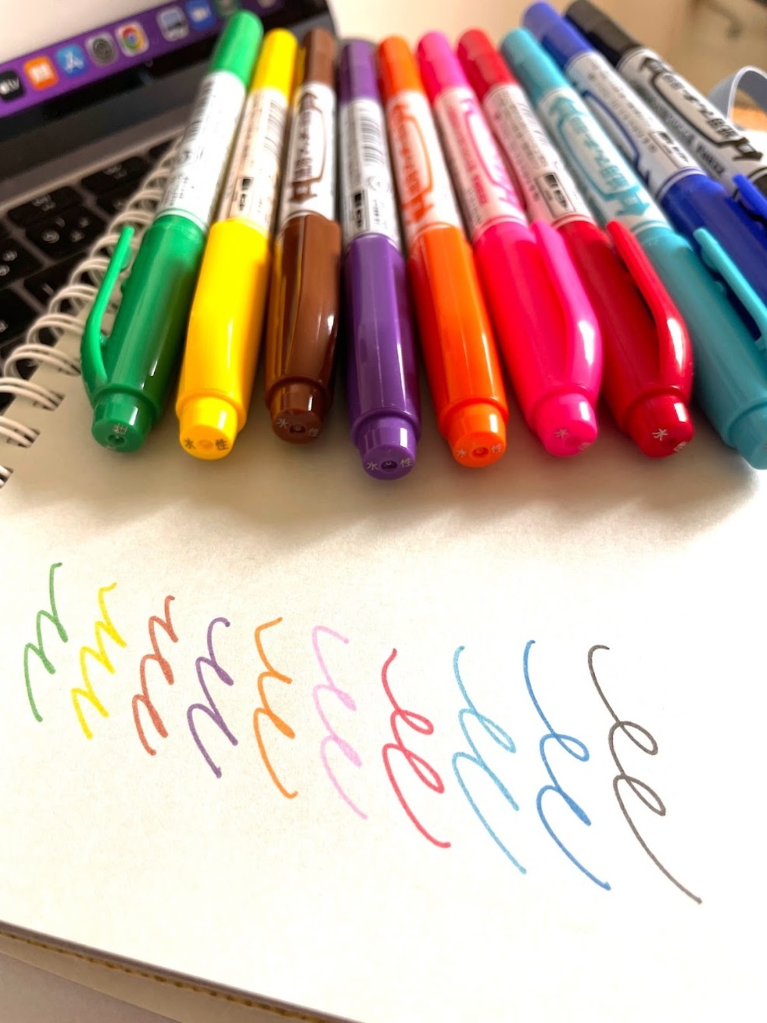 薄い紙でも裏写りしにくい蛍光ペン「フリクションライト」のソフトカラー。ぴらめこな生活