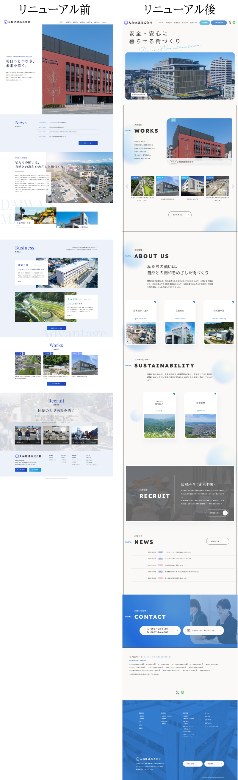 ホームページ制作実績 建設会社様彩華ITサポート