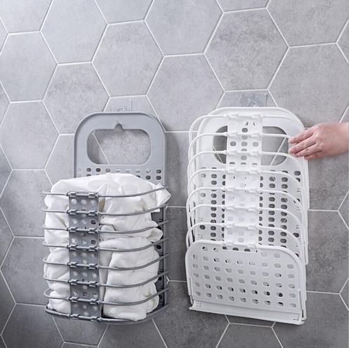 つっぱり棒で、邪魔な床置き 洗濯カゴ を浮かせることに成功！！ : Happy Living -削ぎ家事研究室