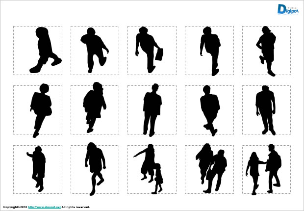 フリーイラスト椅子に座る3人のビジネスピープルのシルエットパブリックドメインQ：著作権フリー画像素材集