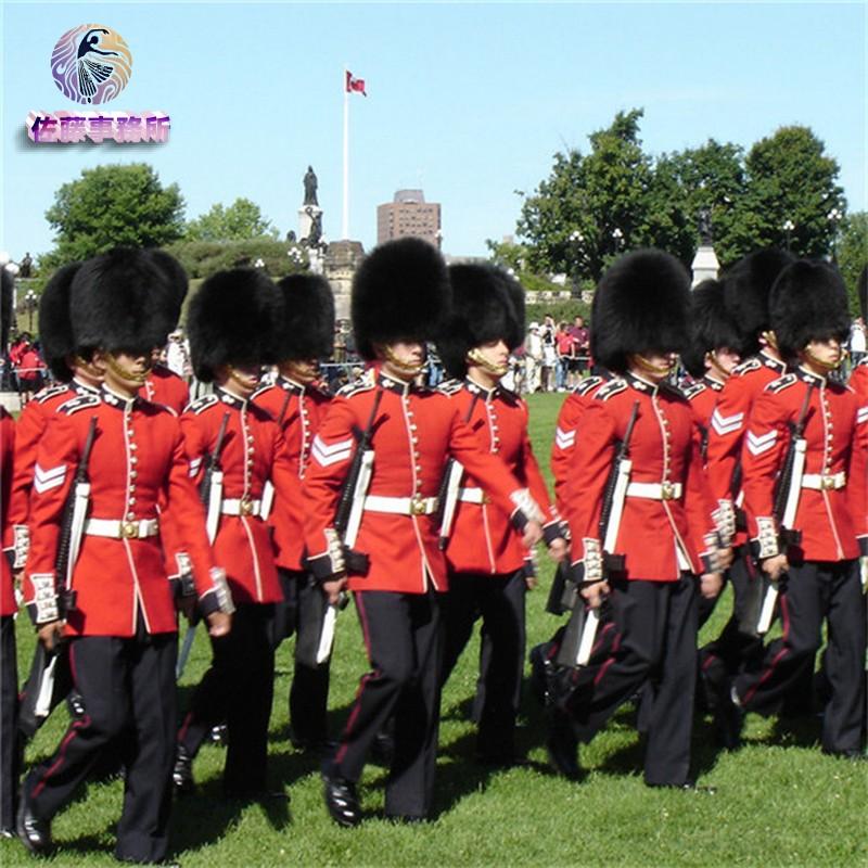 イギリス近衛兵 制服 衛兵コスチューム コールドストリームガーズ スコッツガーズ レッド×ブラック 演出 華麗 イギリス風 コスプレ 衣装 軍服忘年会 メンズ クリスマス 仮装パーティ定番 大人 豪華
