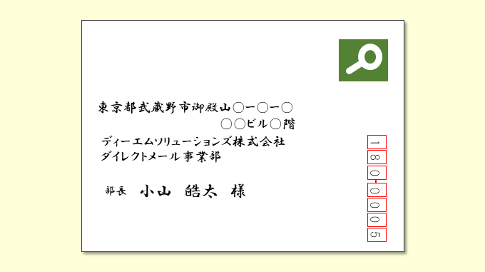 宛名の書き方ケイジェンド・プロダクツ