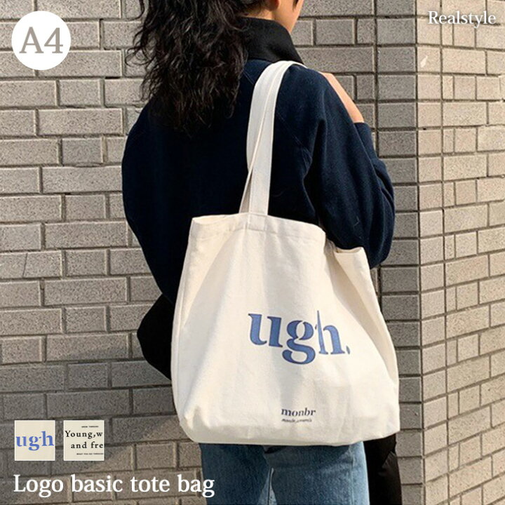 大容量コットンキャンバストートロゴバック キャンバス 英字 品番：ADEW0000190 adthie アドティエ のレディースファッション通販SHOPLIST ショップリスト