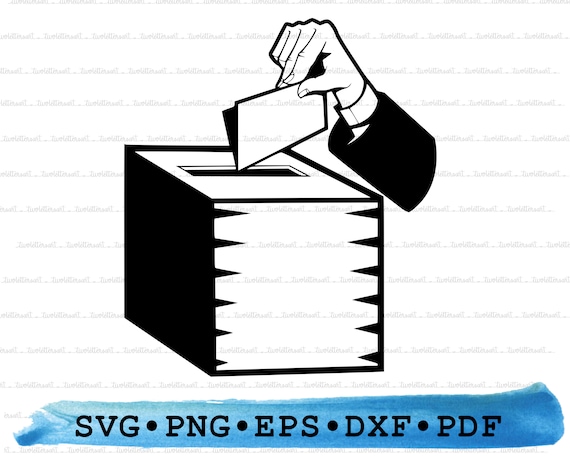 投票箱の白黒シルエット選挙アイコンイラスト・フリー素材なら「シンテリ」