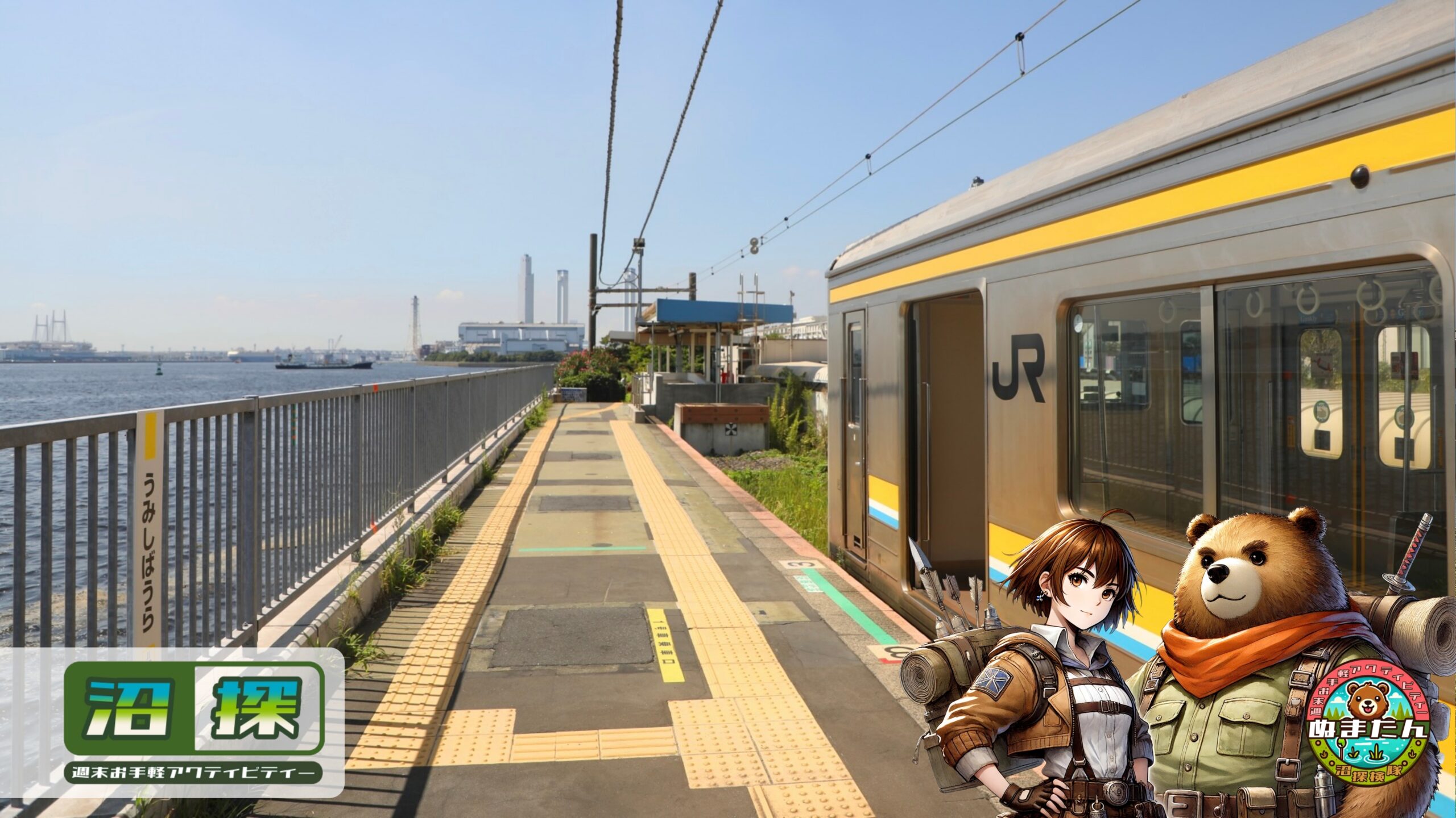 海芝浦駅 神奈川県鶴見線海芝浦支線。2020年ほか訪問『乗り鉄』中心ブログ 踏破編