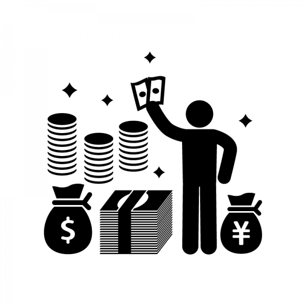 お金持ち 女性 」のフリーイラストイラストわくわくBOX