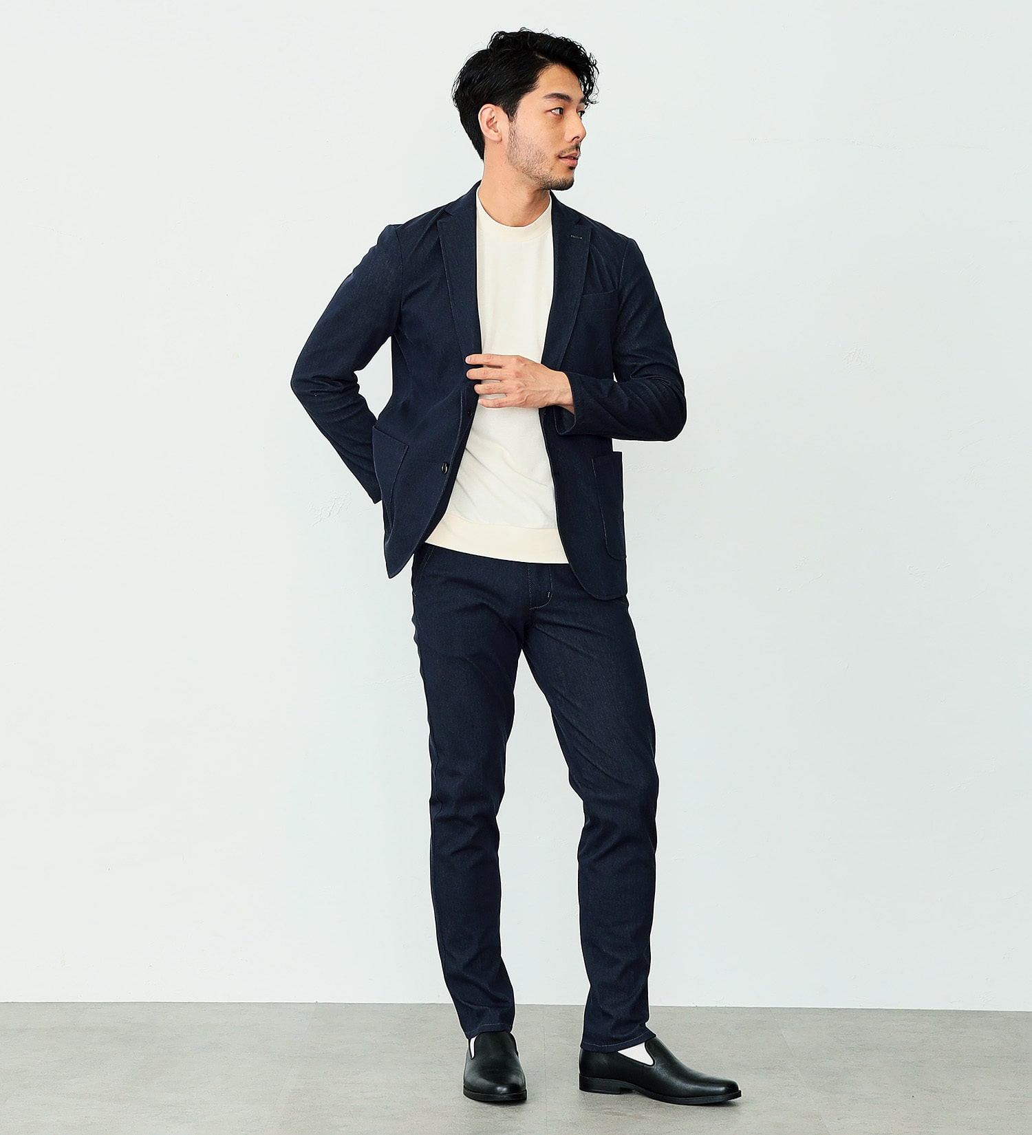 エドウイン公式 デニスラ スリムテーパード EDWIN エドウィン ビジネスデニム チノパンツ トラウザー スラックス ストレッチ ニットデニム 通勤仕事着 オフィスカジュアル ビジネスカジュアル ビジカジ メンズ 楽天市場エドウイン公式 デニスラ スリムテーパード