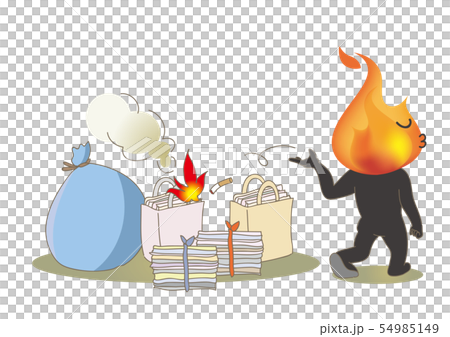 火の用心 タバコのポイ捨て アパート イラスト素材6064358- フォトライブラリ