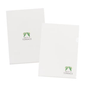 クリアファイル制作事例 - 企業の信頼感を伝えるクリアファイルデザインASOBOAD