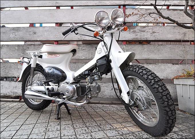 HONDA リトルカブ50 原付 カスタム チョッパー スーパーカブ エイプ50 スーパーカブ 簡単にできるカスタム