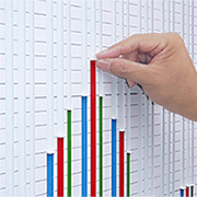 営業成績グラフをお探しならサイズが選べる 日本統計機株式会社