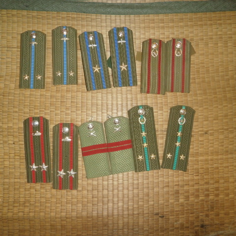 WIIソ連軍 ソビエト軍 ルパシカ用兵卒用階級章 肩章 ☆ロシア軍☆