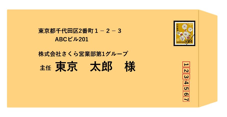 封筒の裏書き 横書き大人向けペン字通信講座葉雨ペン字通信レッスン